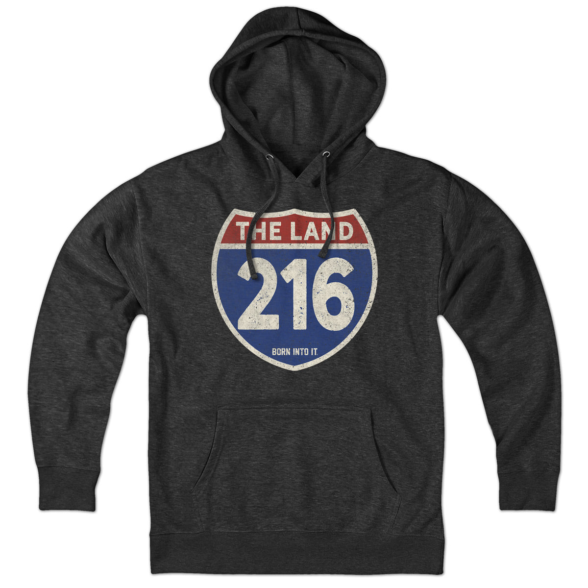 Cleveland "The Land" 216 Interstate Sign Hoodie