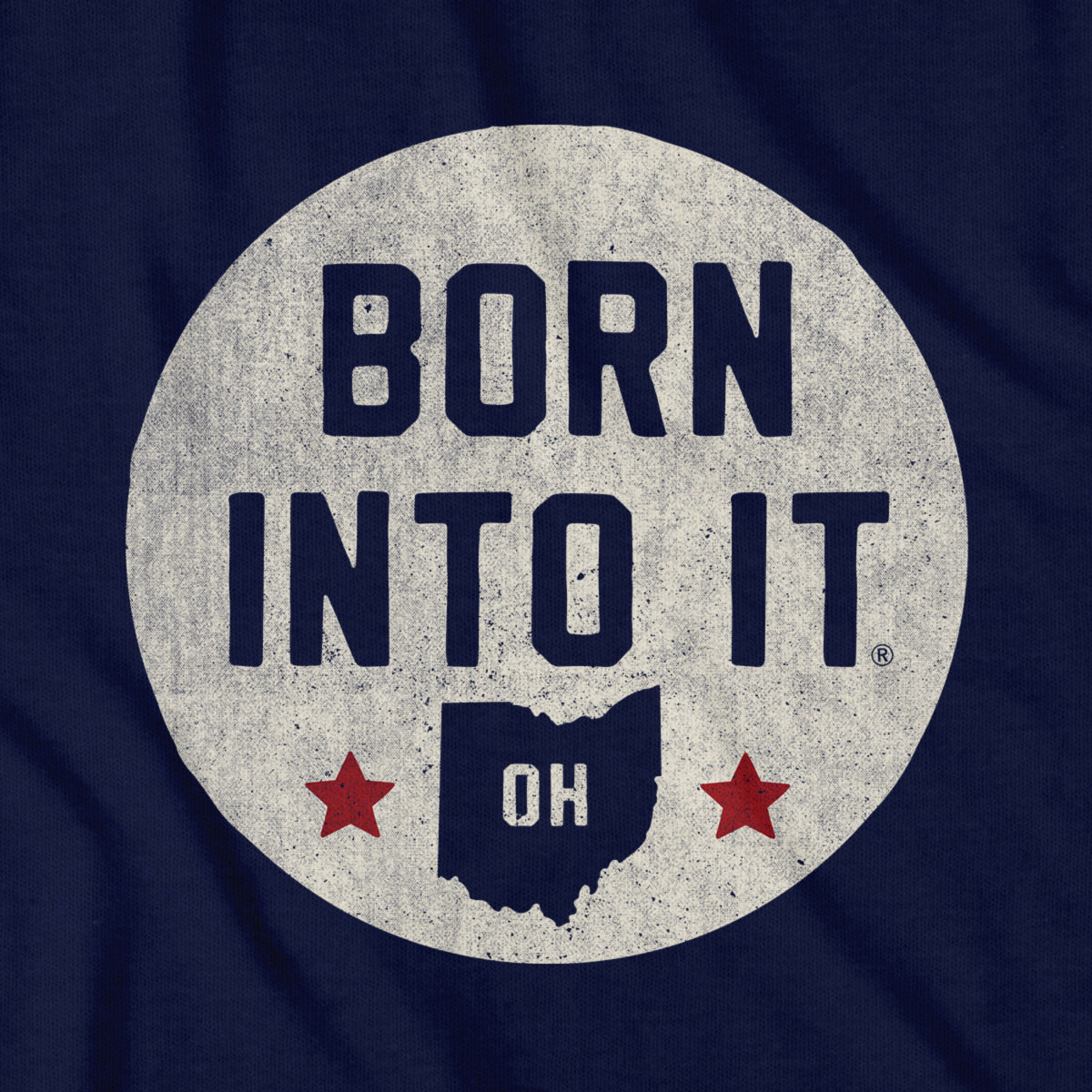 Ohio Born Into It Stamp T-shirt