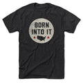 Born Into It USA Born Into It Stamp T-shirt, white cotton tee with patriotic USA design, front view.