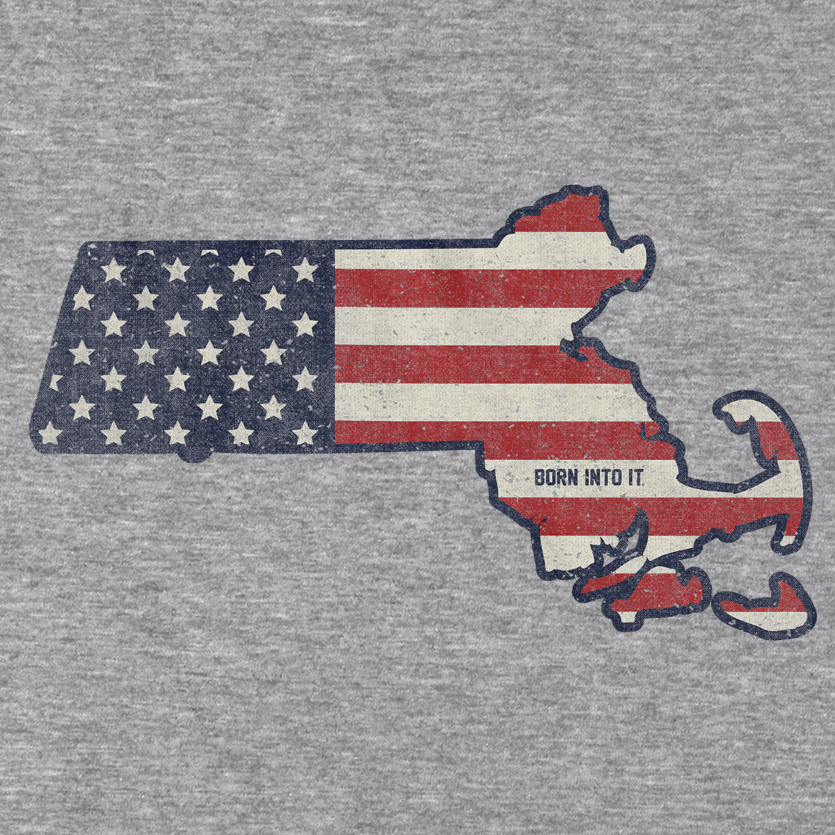 Massachusetts Stars & Stripes T-shirt