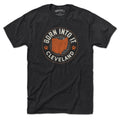 Born Into It Cleveland Paw Print Game Day T-shirt