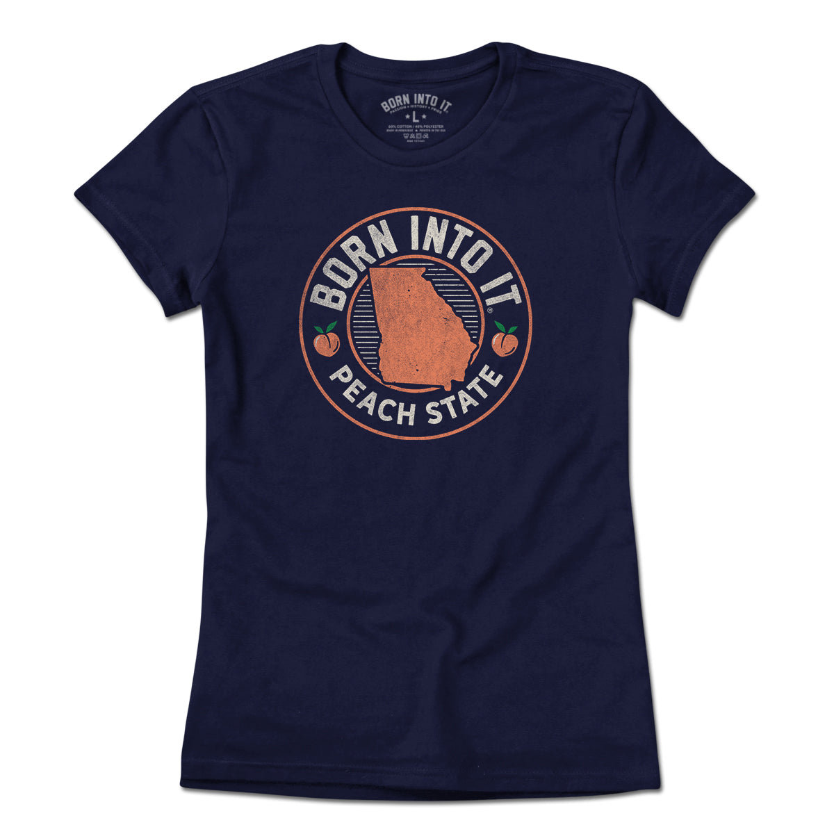 Born Into It Georgia Peach Game Day T-Shirt