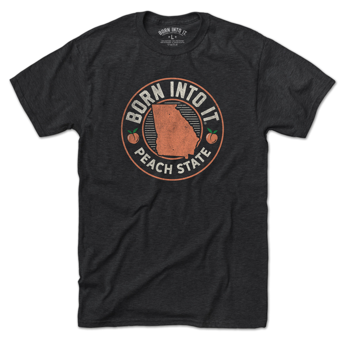 Born Into It Georgia Peach Game Day T-Shirt