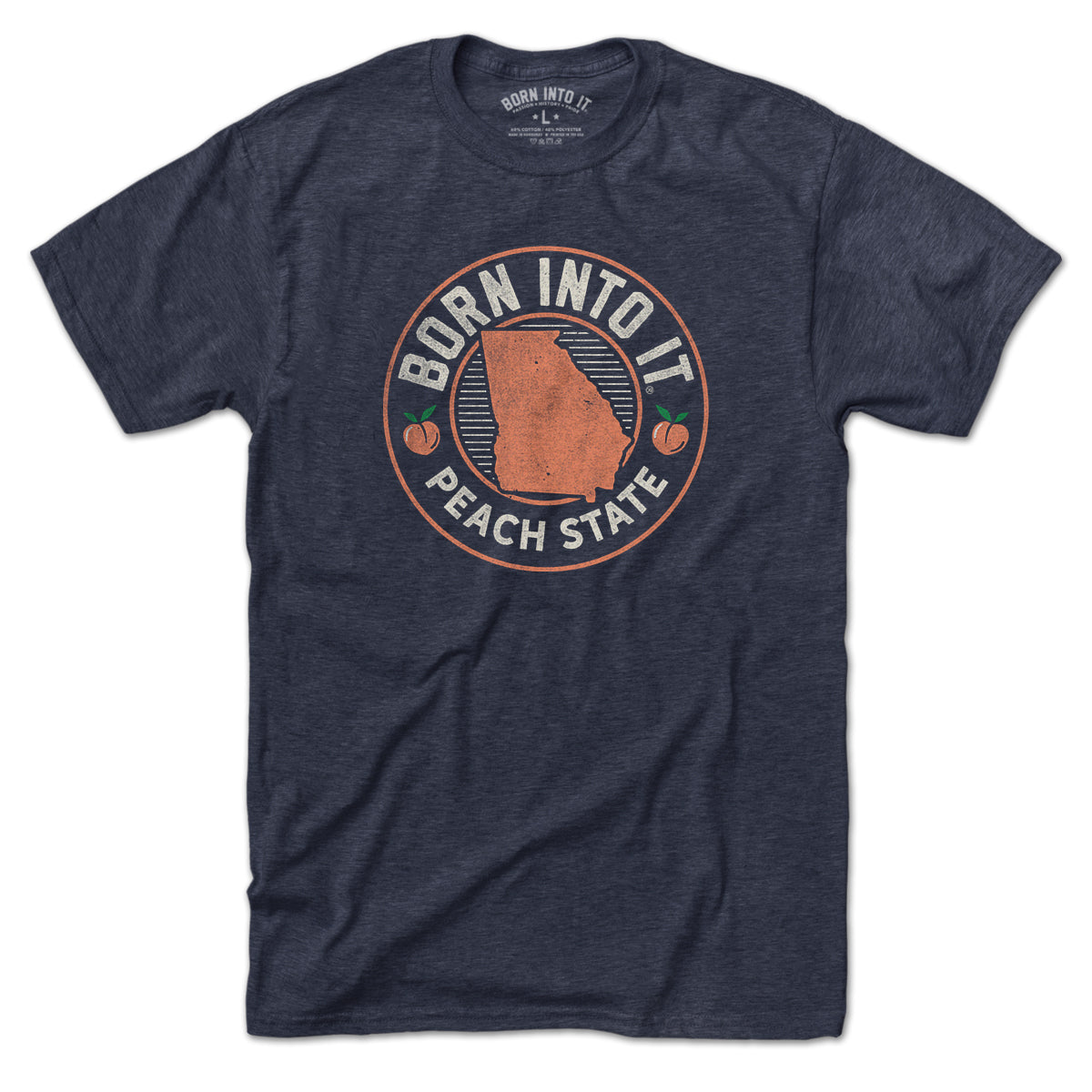 Born Into It Georgia Peach Game Day T-Shirt