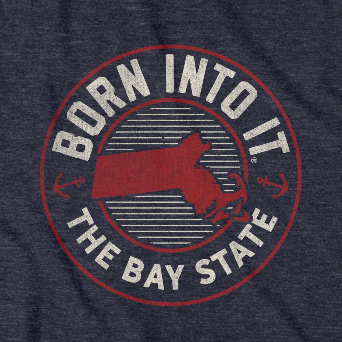 Born Into It Massachusetts Game Day T-Shirt
