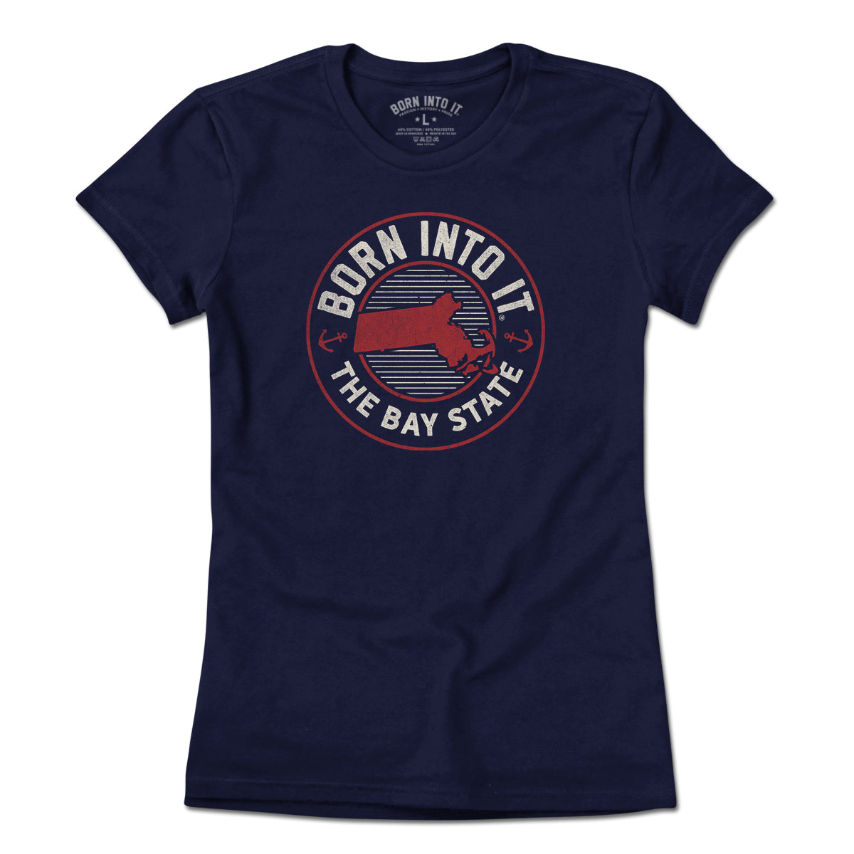 Born Into It Massachusetts Game Day T-Shirt