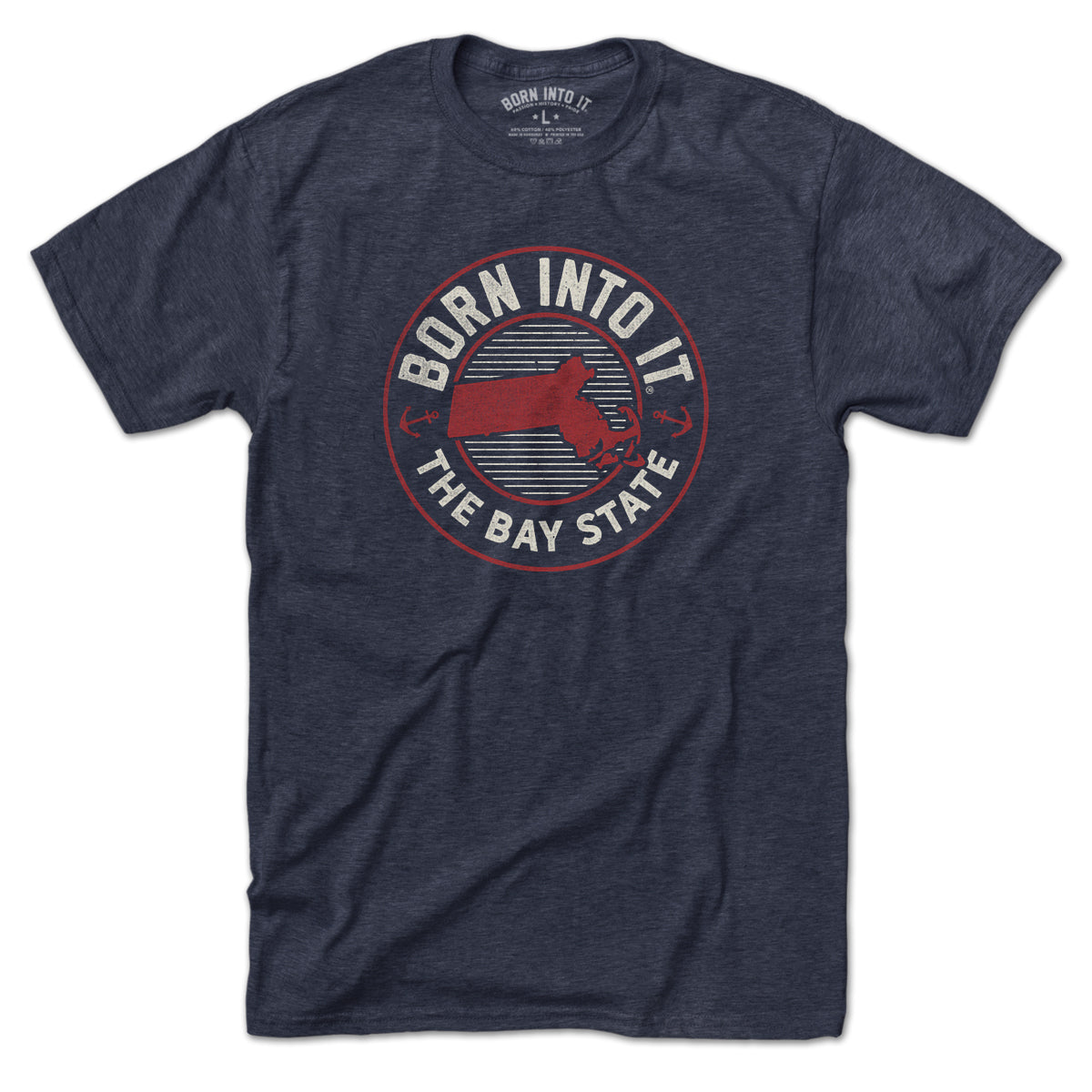 Born Into It Massachusetts Game Day T-Shirt