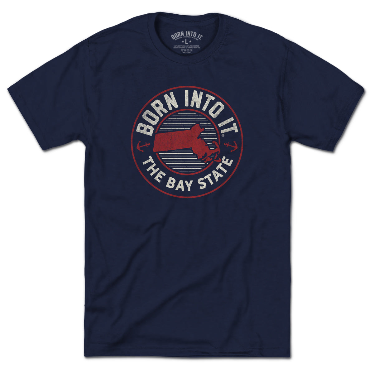 Born Into It Massachusetts Game Day T-Shirt