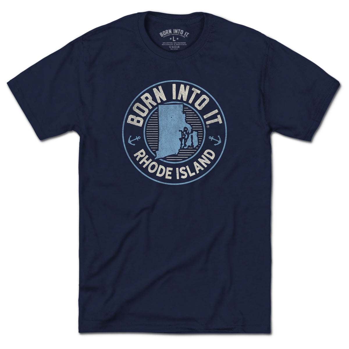Born Into It Rhode Island Game Day T-Shirt