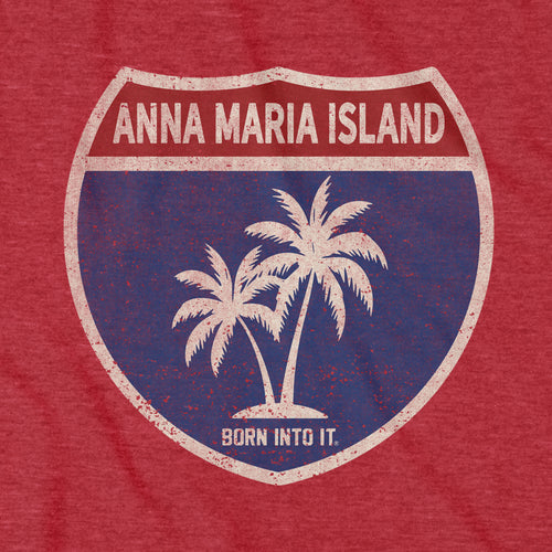 Anna Maria Island Interstate Sign T-Shirt