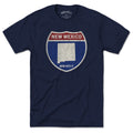 Born Into It New Mexico Interstate Sign T-Shirt featuring colorful interstate route graphics on soft fabric.