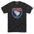 Born Into It South Carolina Interstate Sign T-Shirt displaying a graphic of the state highway sign on a white background.