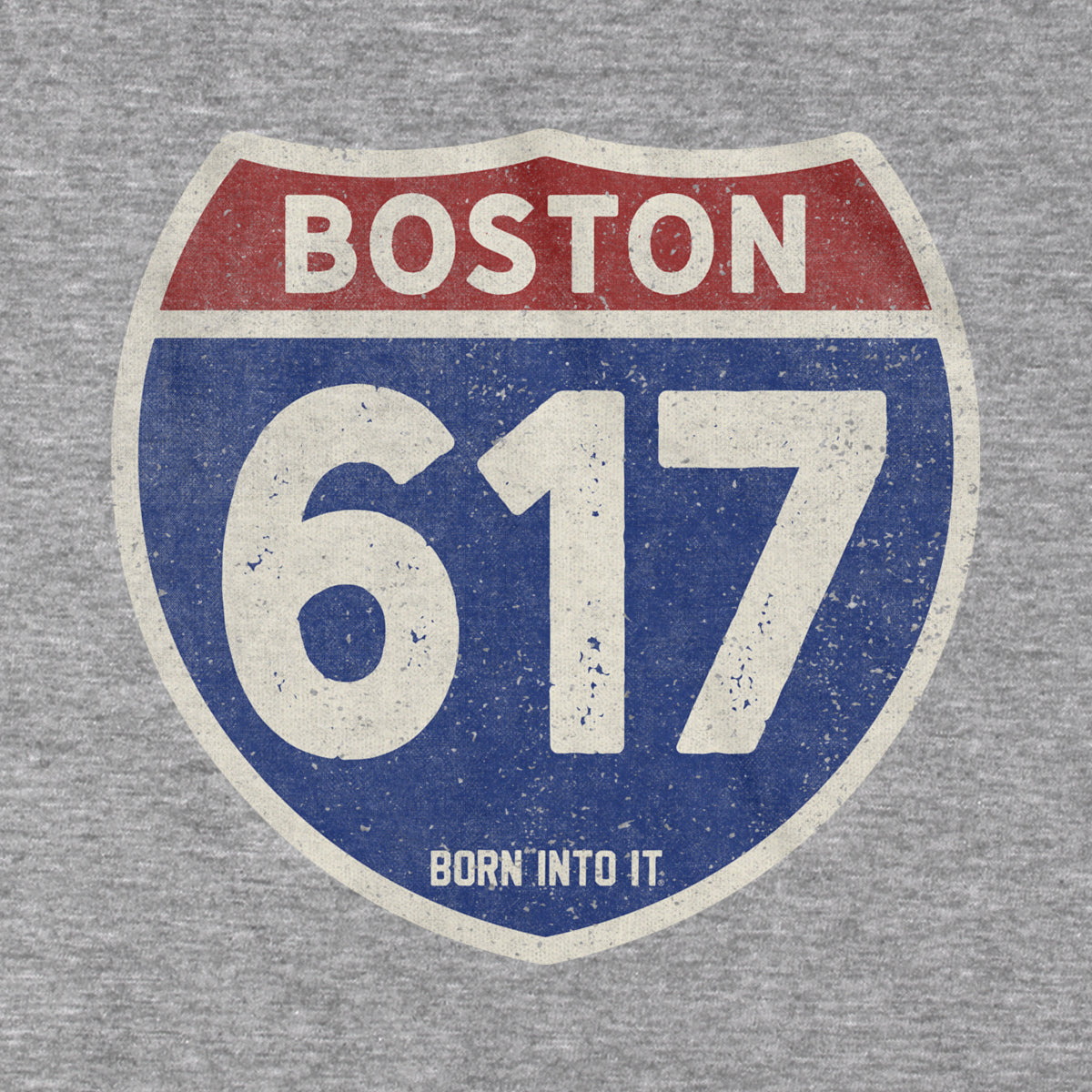 Boston 617 Interstate Sign T-Shirt