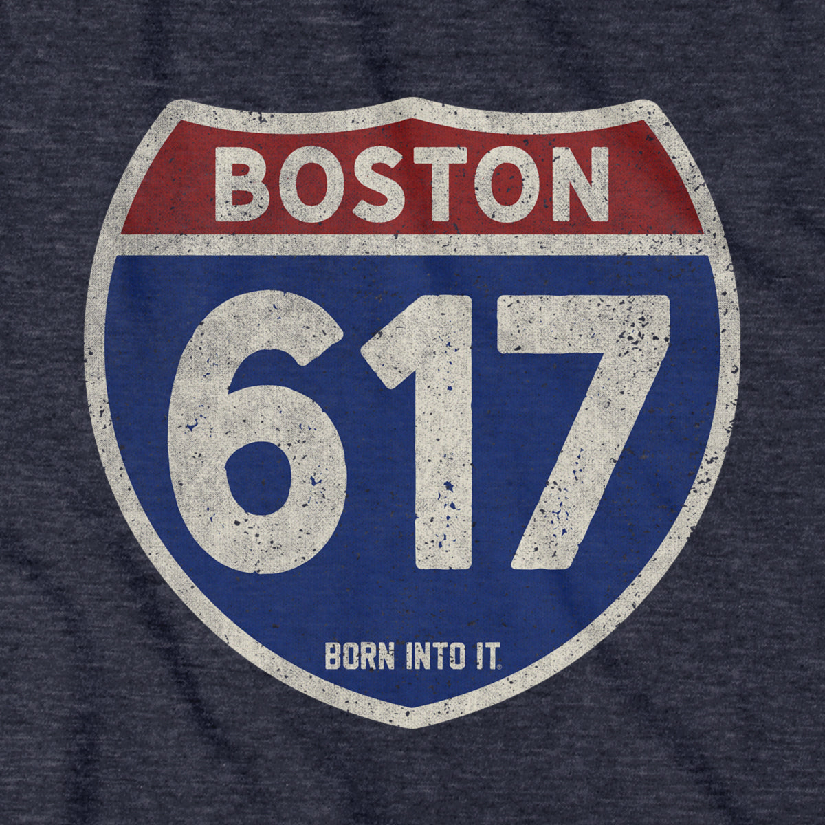 Boston 617 Interstate Sign T-Shirt