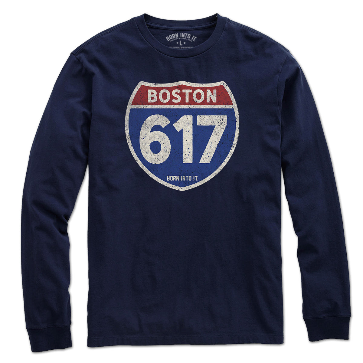 Boston 617 Interstate Sign T-Shirt
