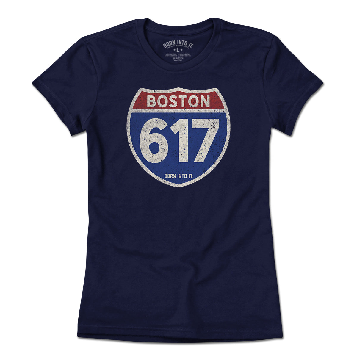 Boston 617 Interstate Sign T-Shirt