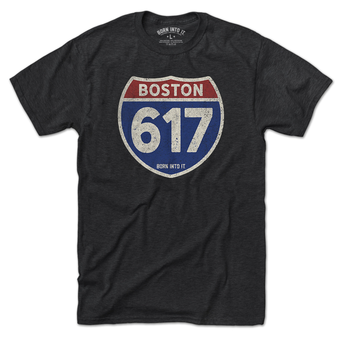 Boston 617 Interstate Sign T-Shirt
