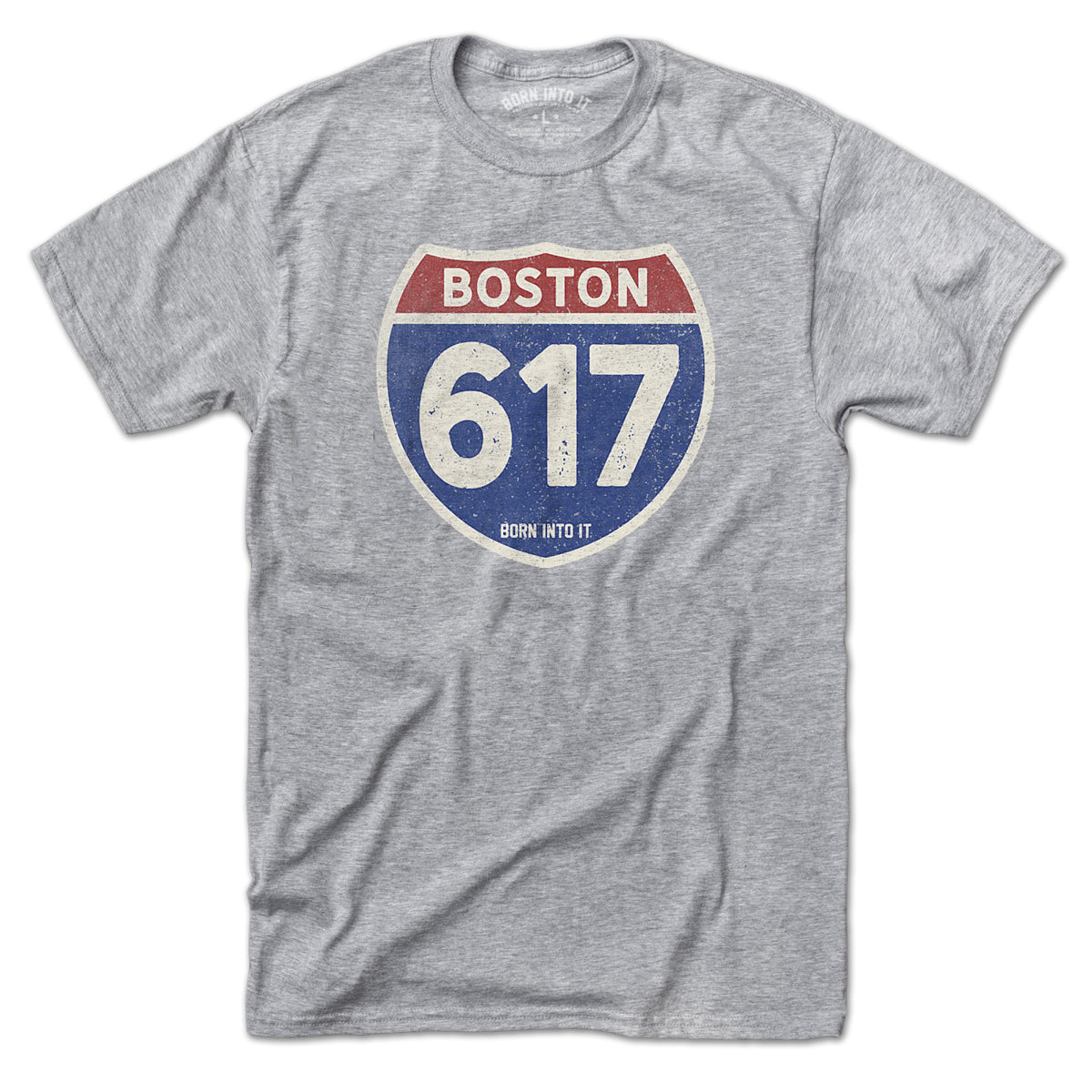 Boston 617 Interstate Sign T-Shirt