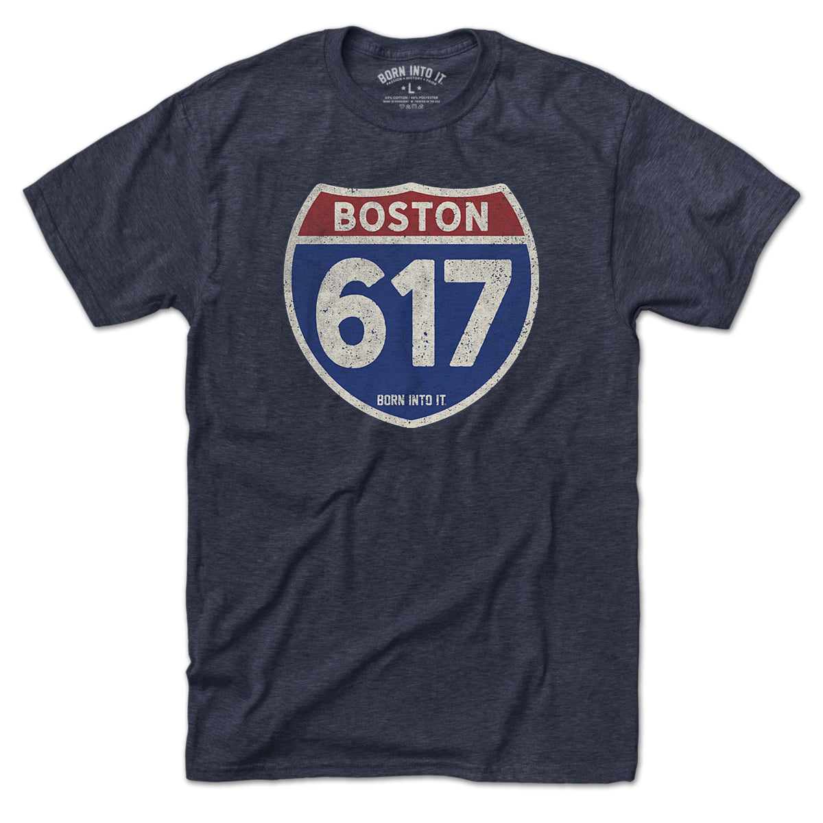 Boston 617 Interstate Sign T-Shirt