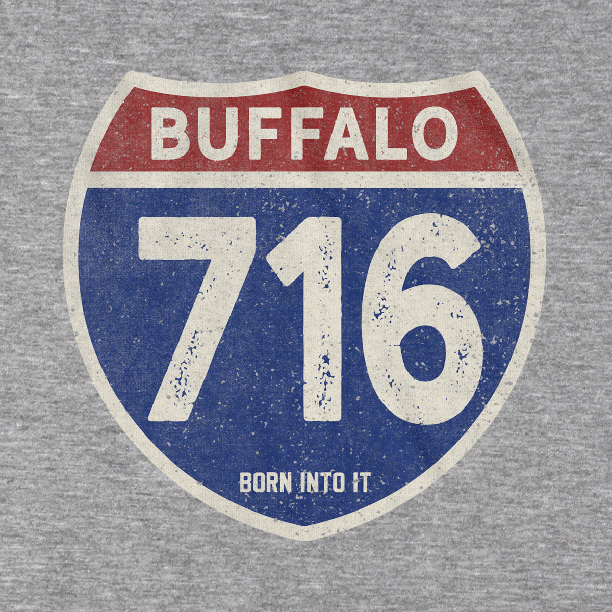 Buffalo 716 Interstate Sign T-Shirt – Born Into It