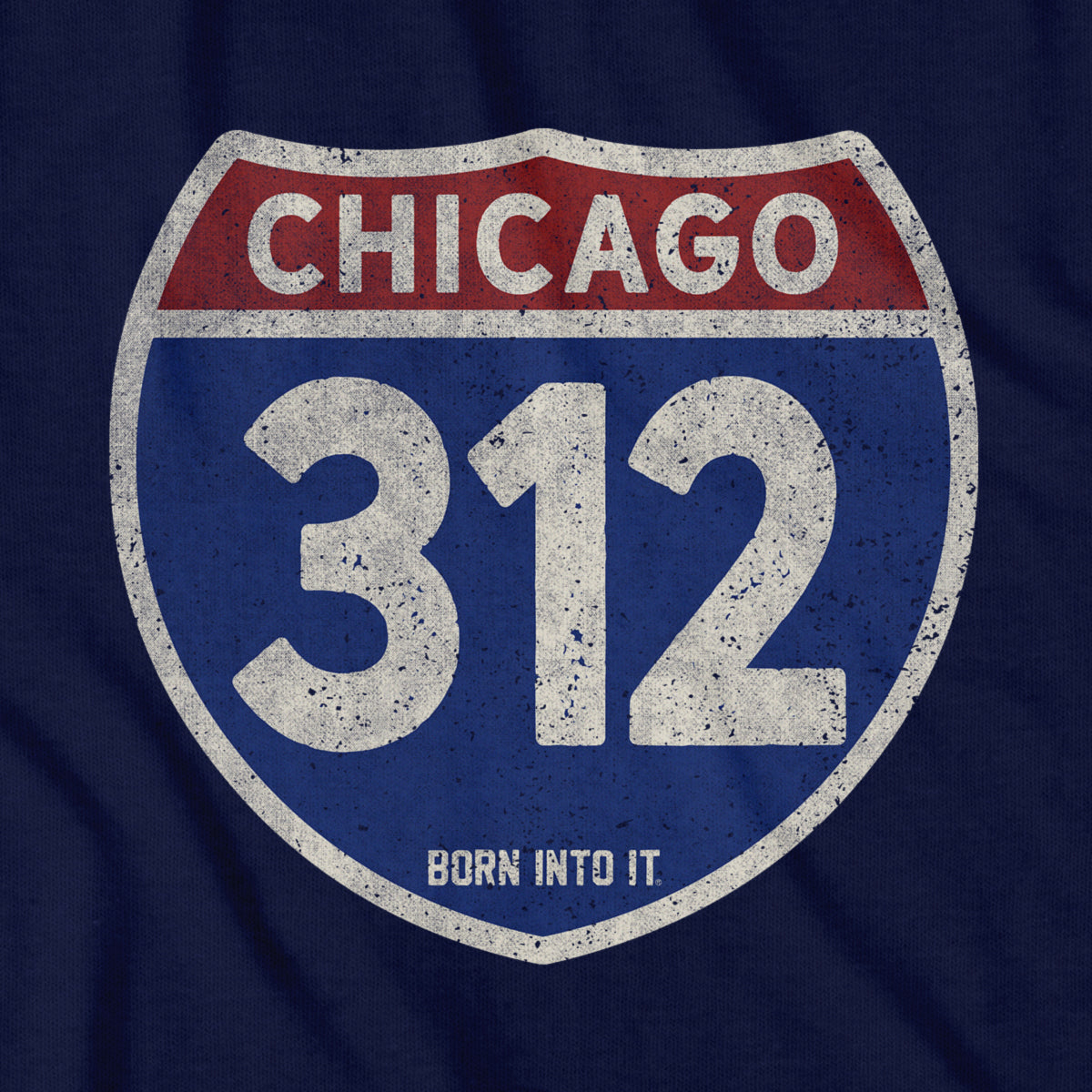 Chicago 312 Interstate Sign T-Shirt