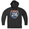 Cleveland "The Land" 216 Interstate Sign Hoodie