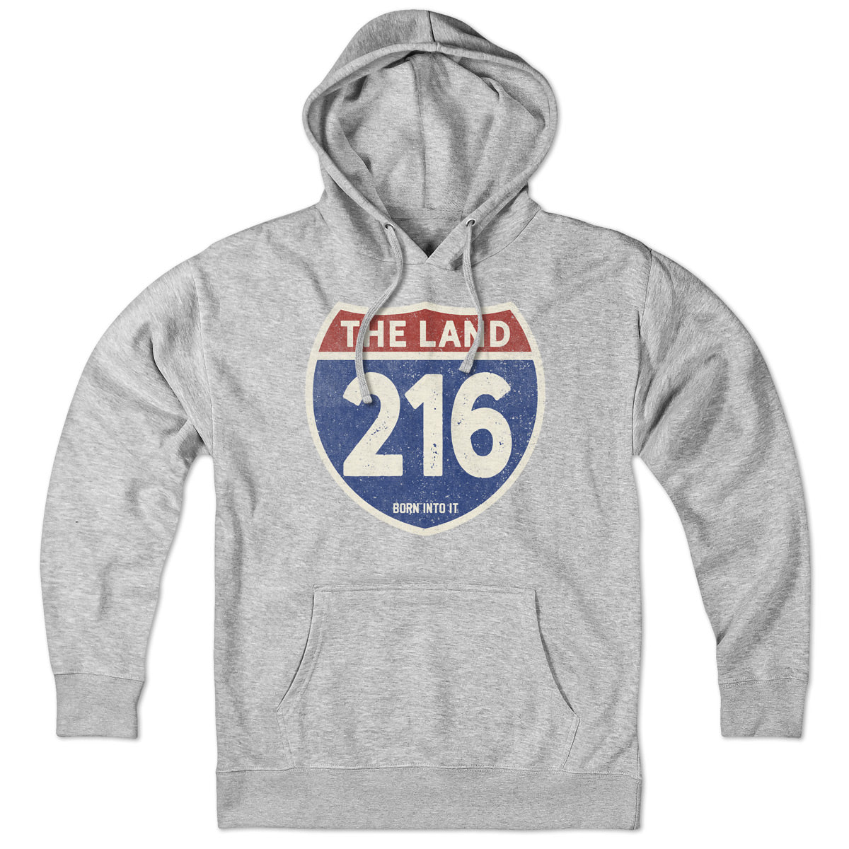 Cleveland "The Land" 216 Interstate Sign Hoodie