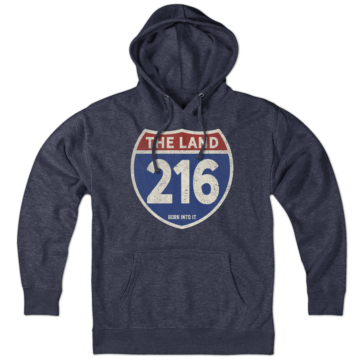 Cleveland "The Land" 216 Interstate Sign Hoodie