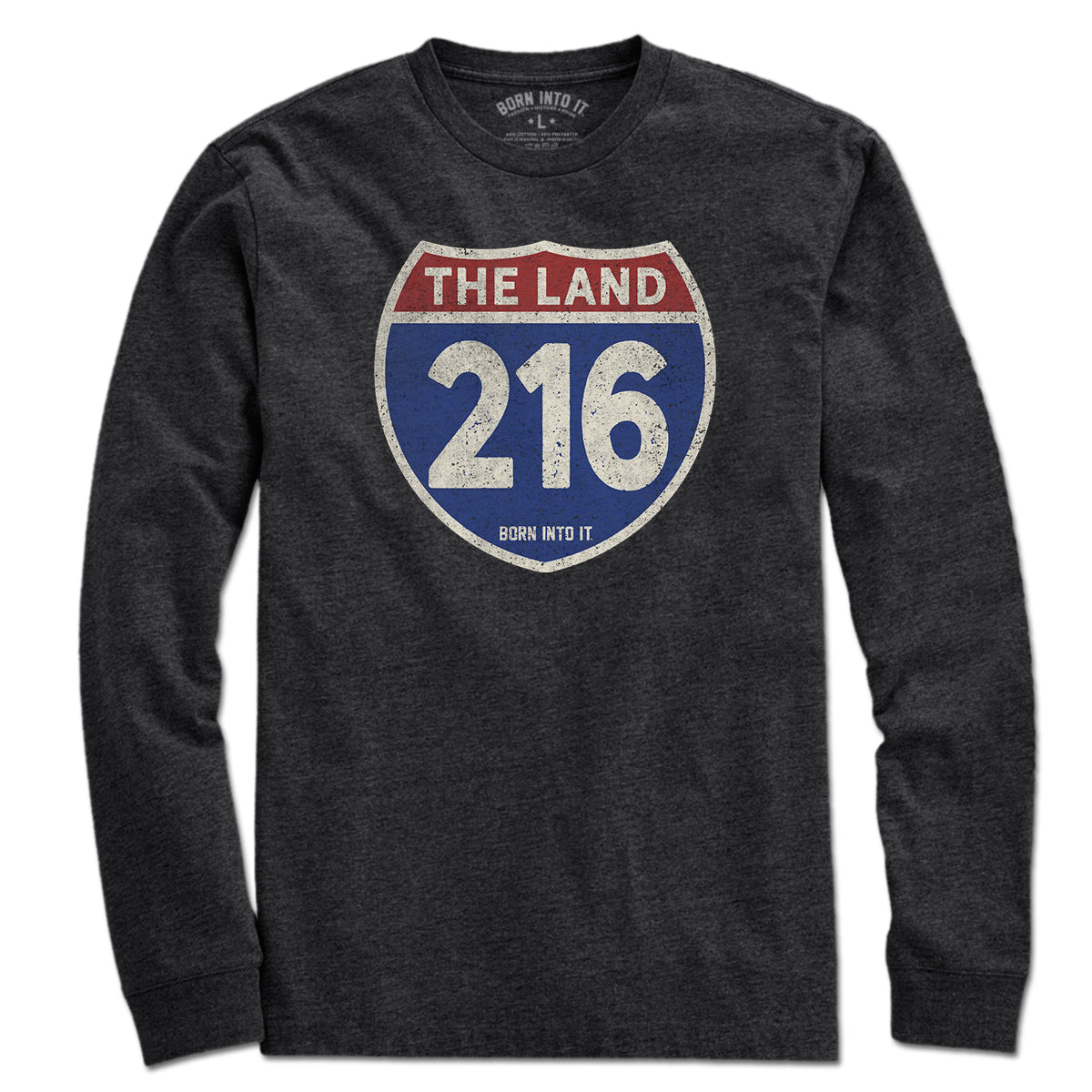 Cleveland "The Land" 216 Interstate Sign T-Shirt