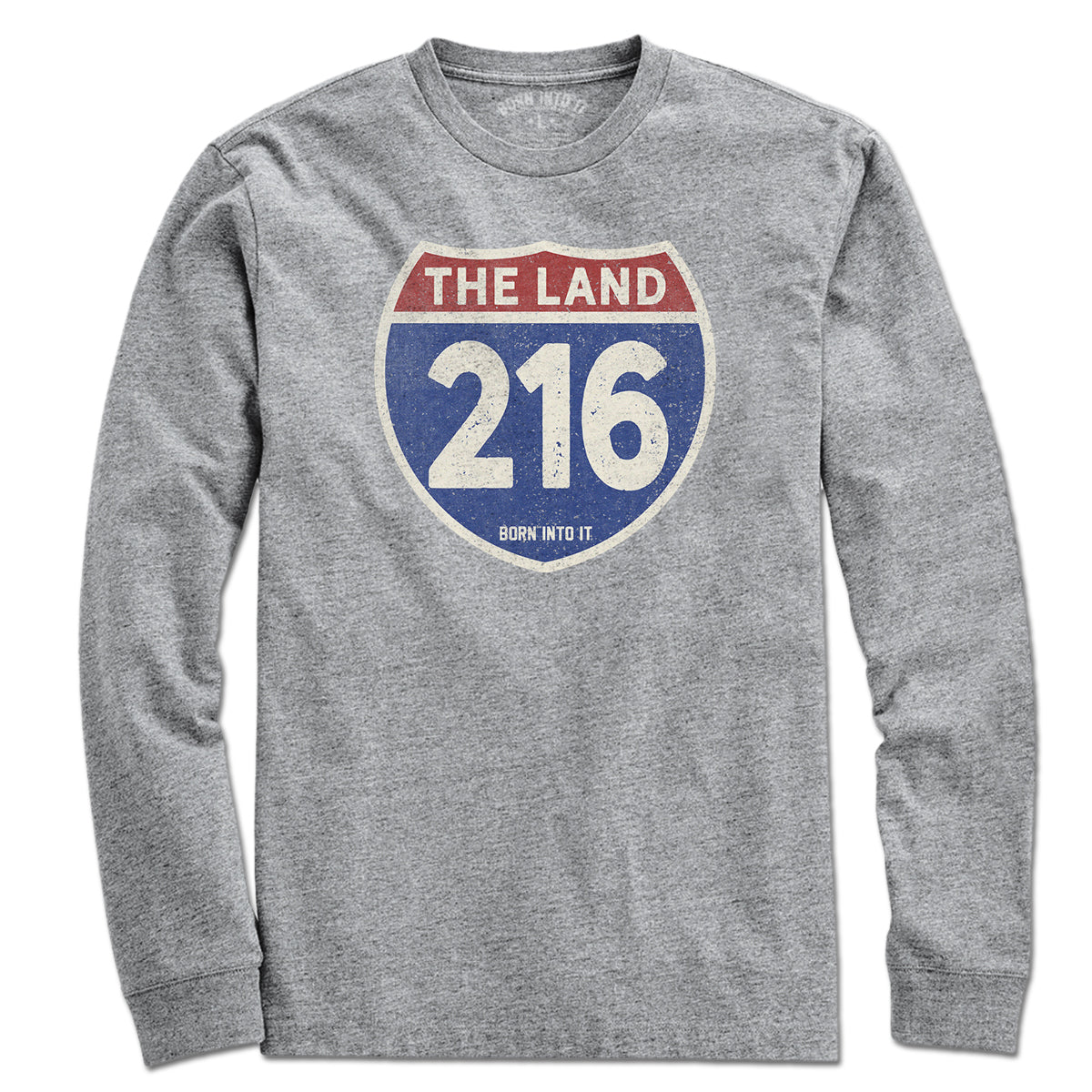 Cleveland "The Land" 216 Interstate Sign T-Shirt