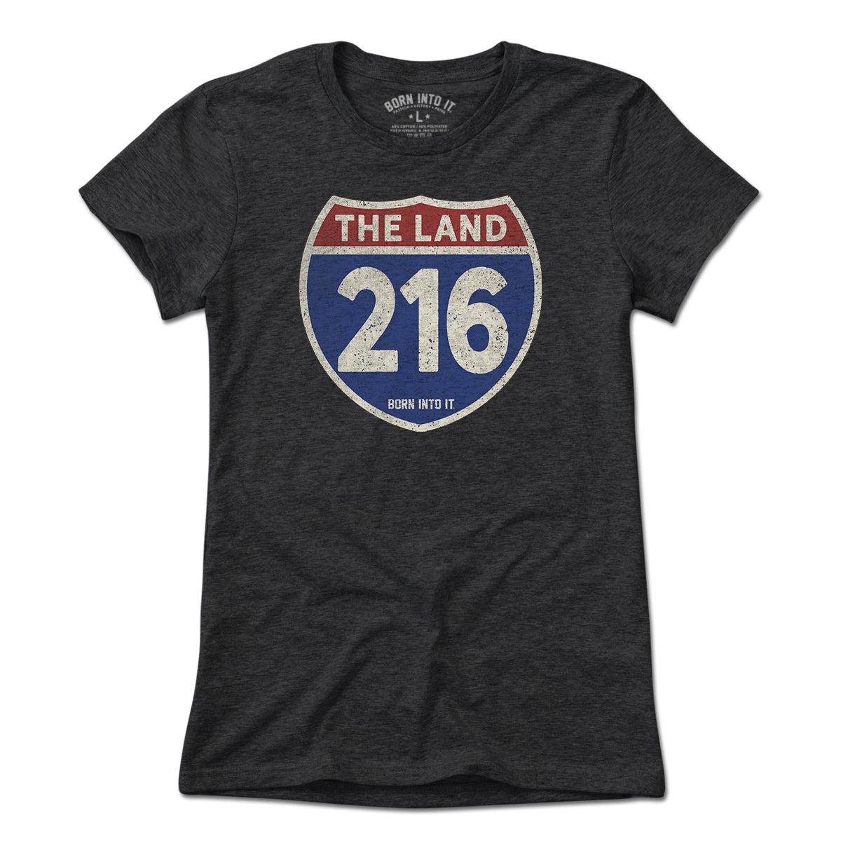 Cleveland "The Land" 216 Interstate Sign T-Shirt