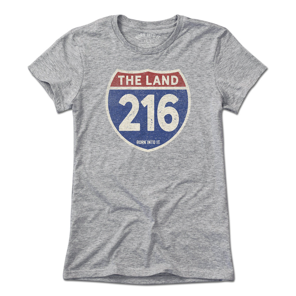 Cleveland "The Land" 216 Interstate Sign T-Shirt
