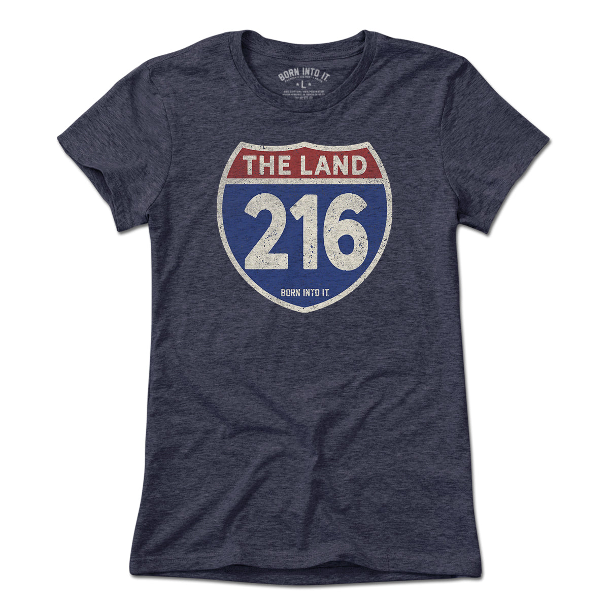 Cleveland "The Land" 216 Interstate Sign T-Shirt