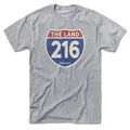 Cleveland "The Land" 216 Interstate Sign T-Shirt