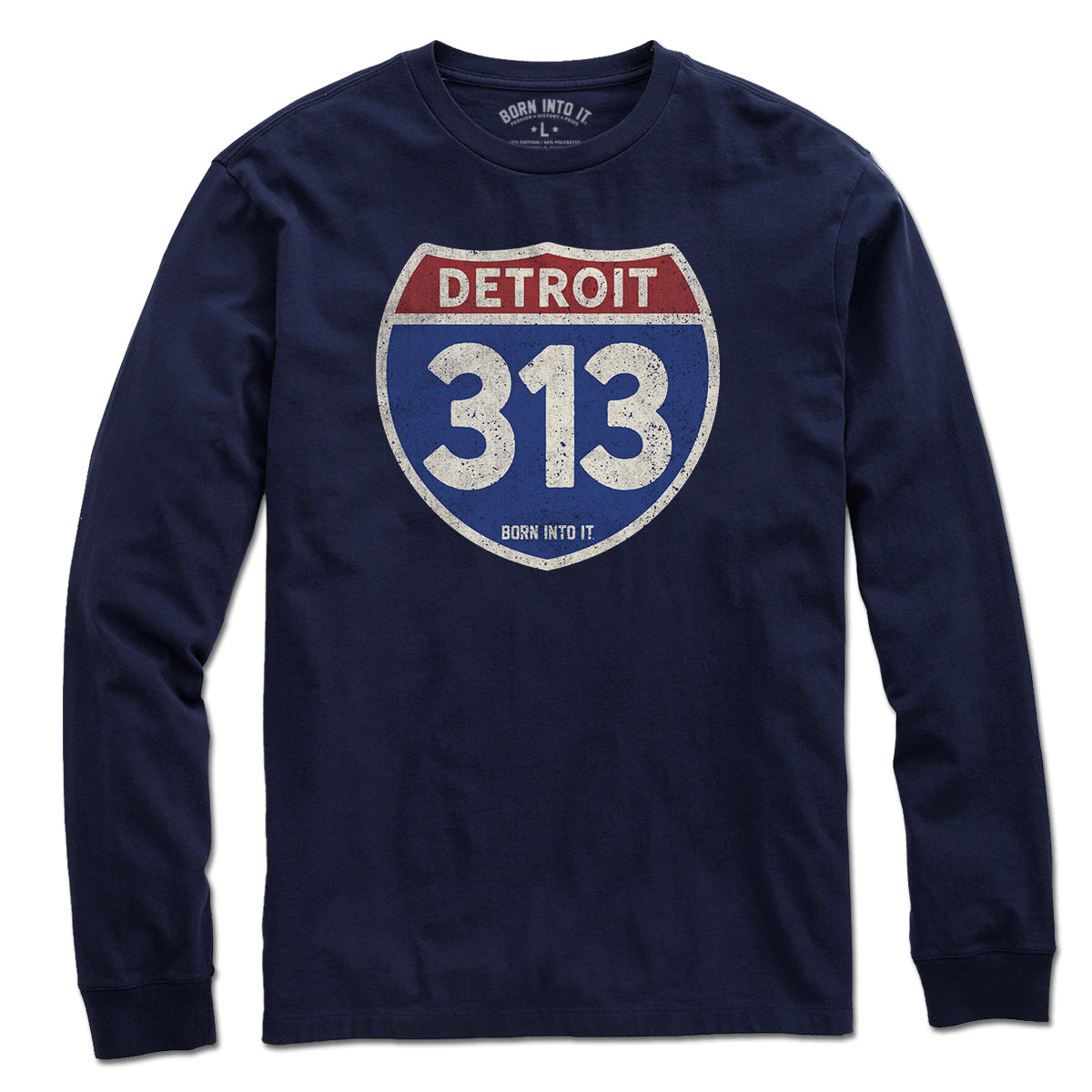 Detroit 313 Interstate Sign T-Shirt