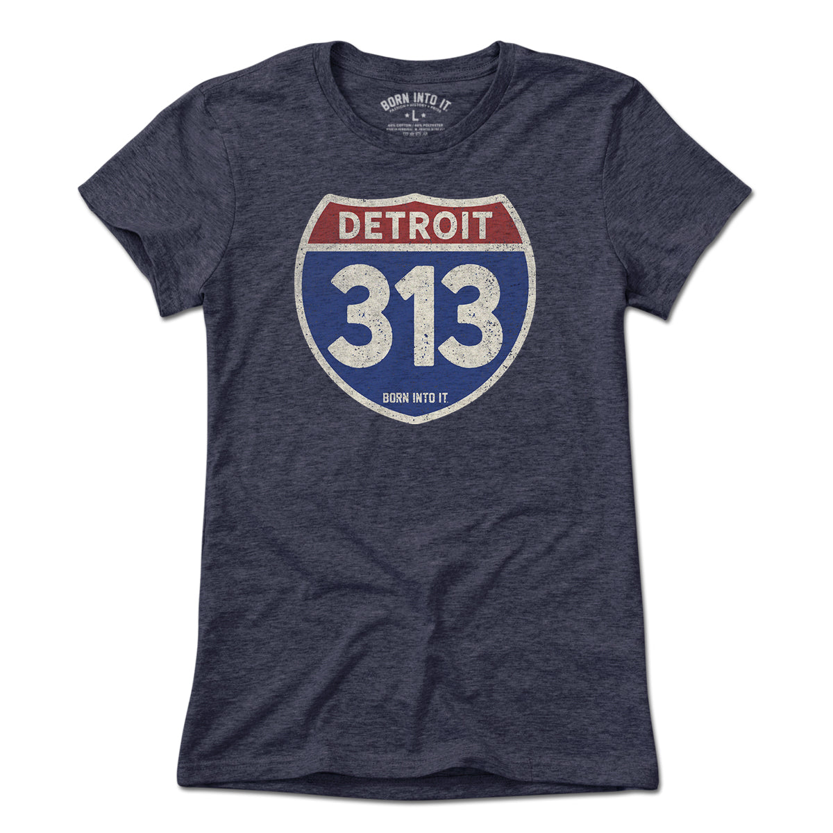Detroit 313 Interstate Sign T-Shirt