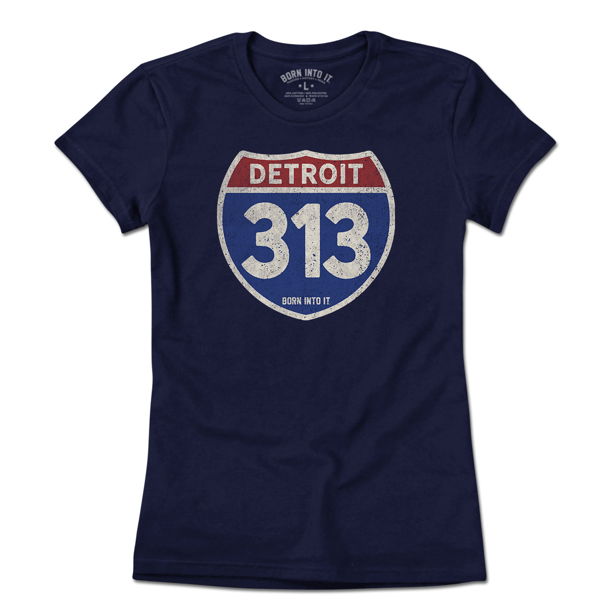 Detroit 313 Interstate Sign T-Shirt