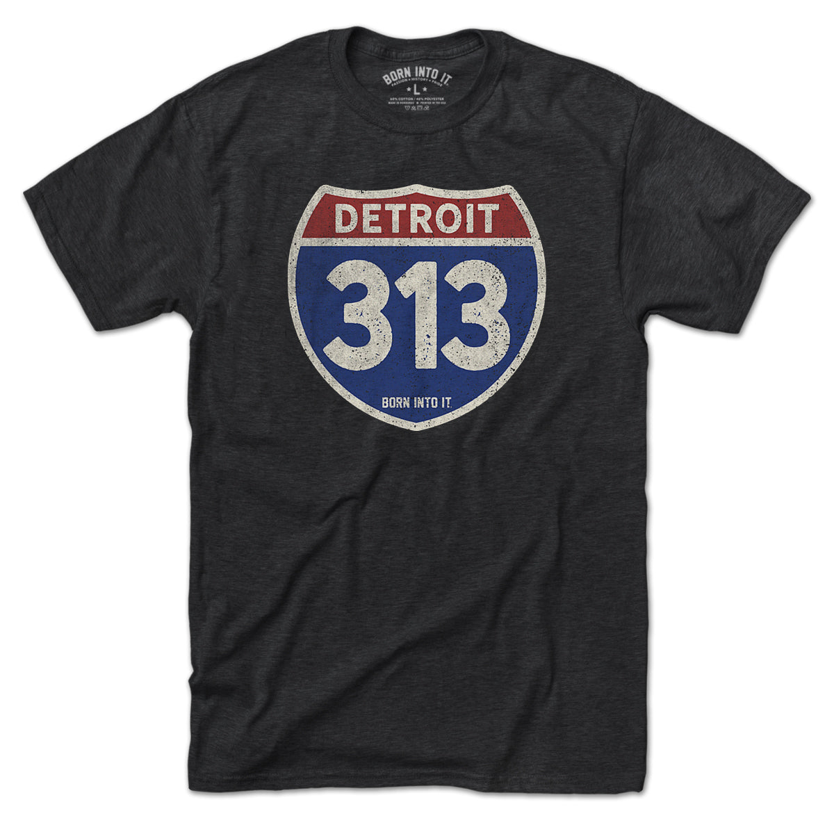 Detroit 313 Interstate Sign T-Shirt