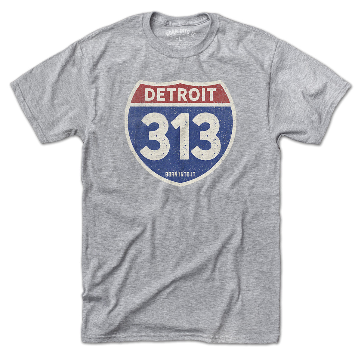 Detroit 313 Interstate Sign T-Shirt