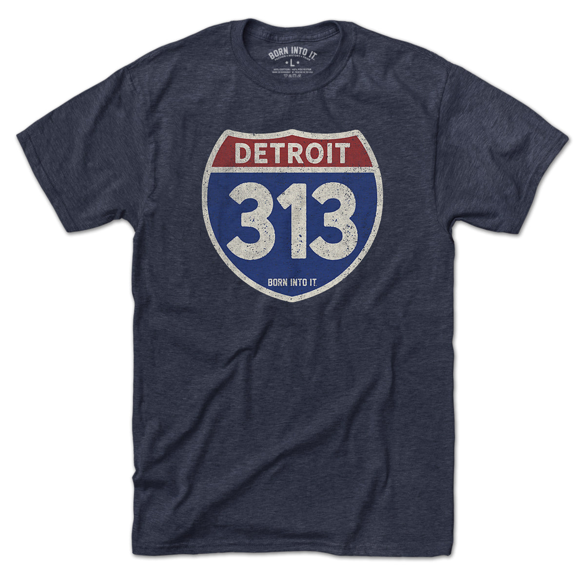 Detroit 313 Interstate Sign T-Shirt