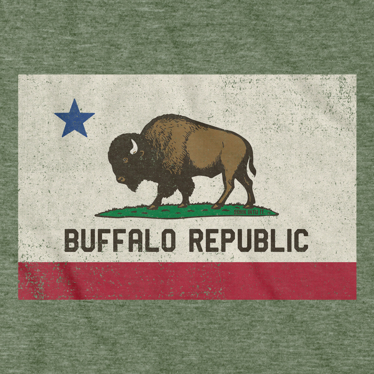 Buffalo Republic Flag T-Shirt