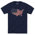 Born Into It USA Stars & Stripes T-shirt featuring a patriotic American flag design, casual fit, and bold star pattern.