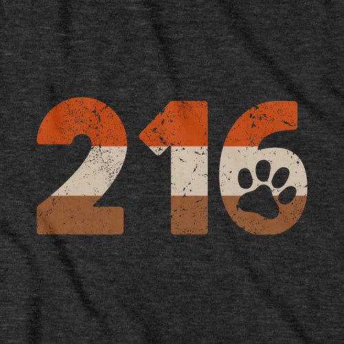 216 Cleveland Retro Area Code T-Shirt