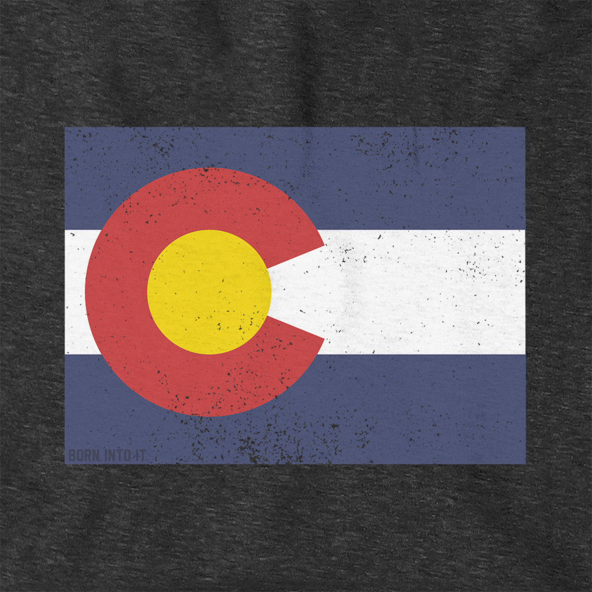 Colorado State Shape Flag Hoodie