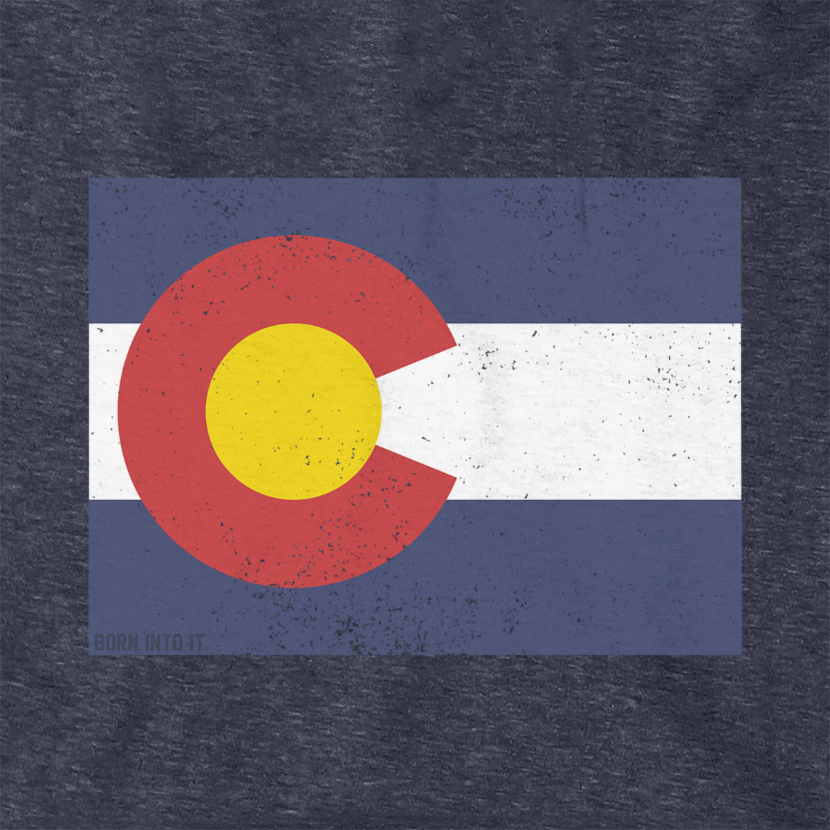 Colorado State Shape Flag Hoodie