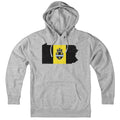 Pennsylvania State Shape Flag Hoodie