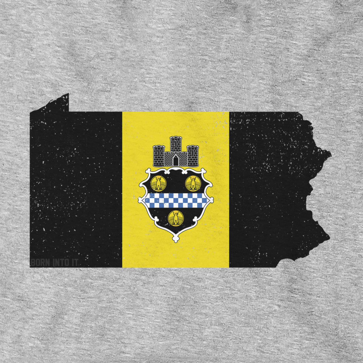 Pennsylvania State Shape Flag Hoodie