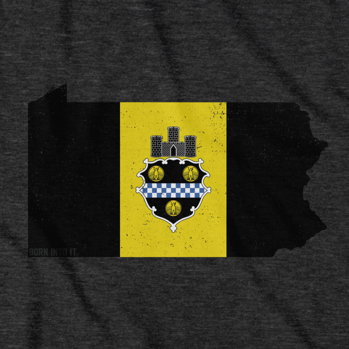 Pennsylvania State Shape Flag T-Shirt