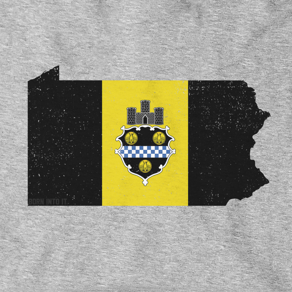 Pennsylvania State Shape Flag T-Shirt