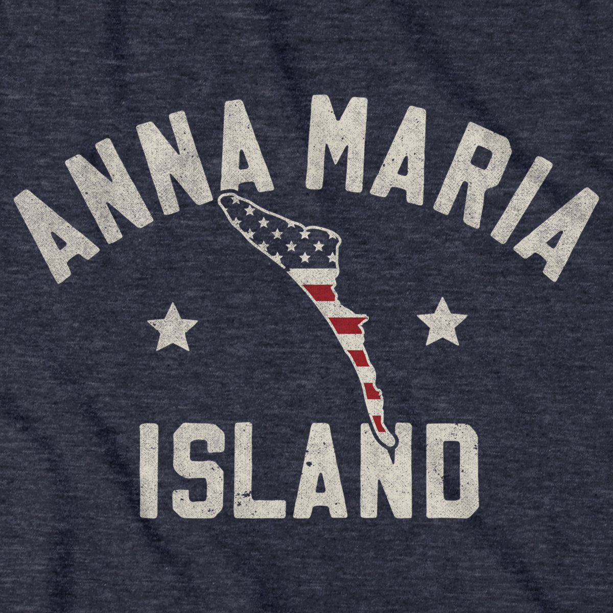 Born Into It Anna Maria Island Keystar Arch T-shirt in black, featuring a coastal island design and casual fit.